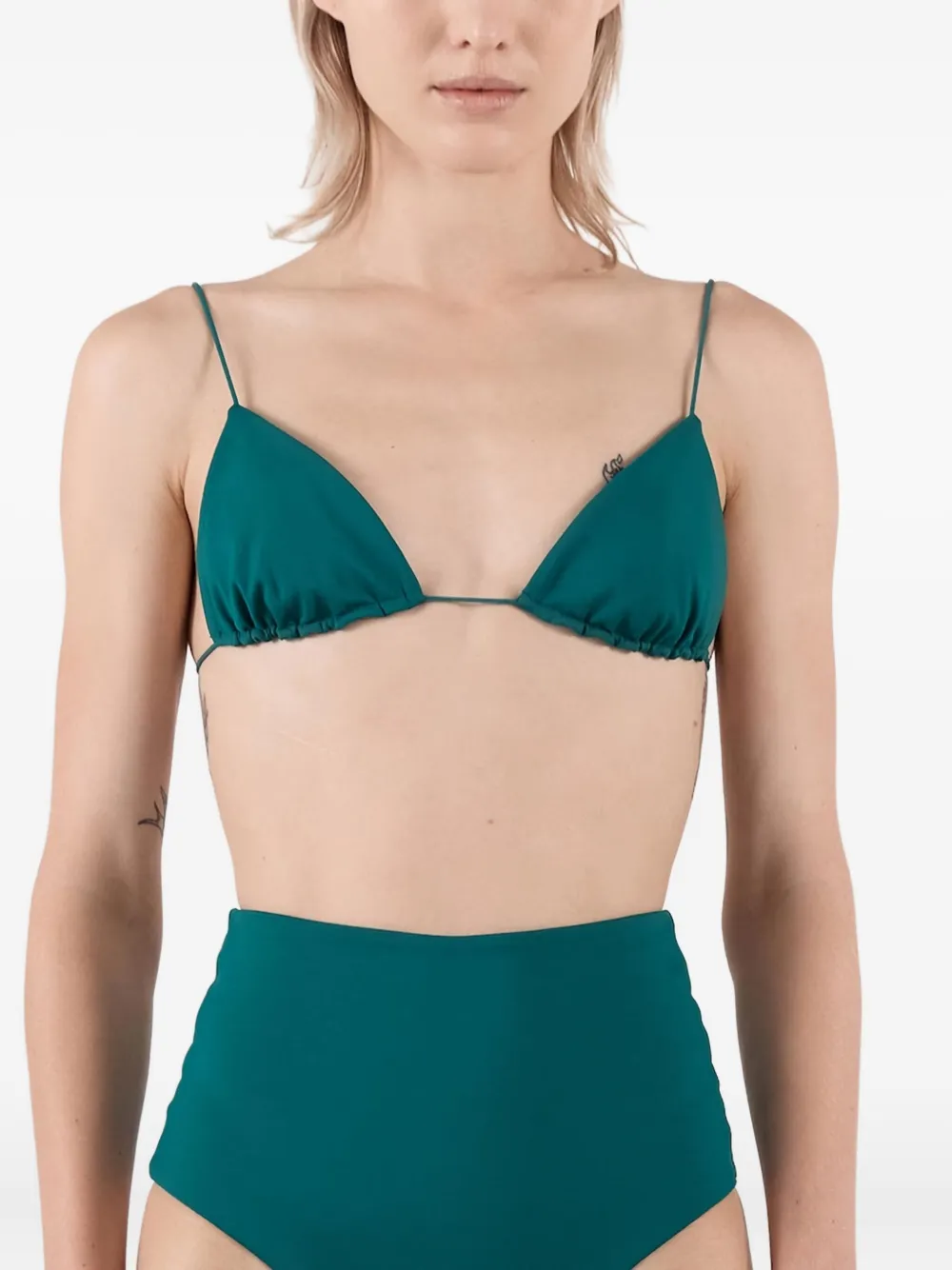 St. Agni Ziah high waist triangel bikini Groen