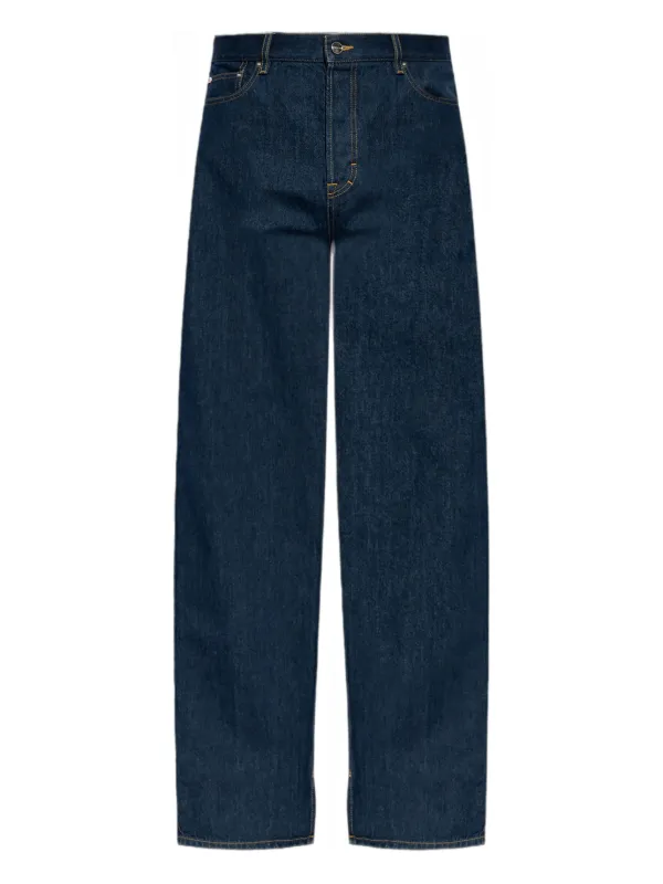 Gucci ローズエンブロイダリージーンズ | ブルー | FARFETCH JP