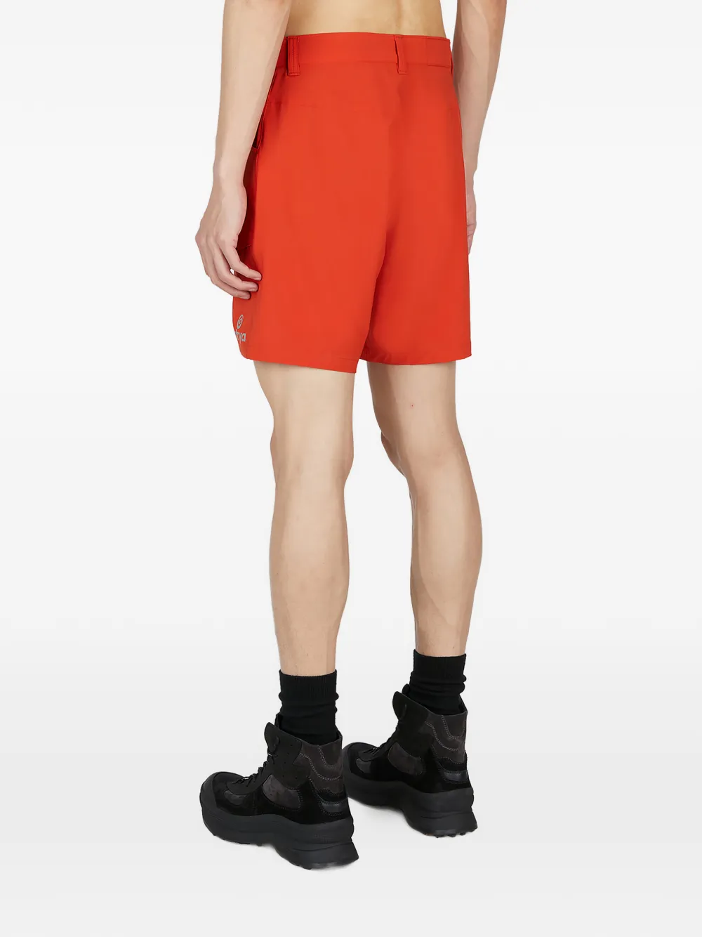 Ostrya Shorts met logoprint Oranje