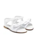 Moschino Kids bow-detail sandals - White