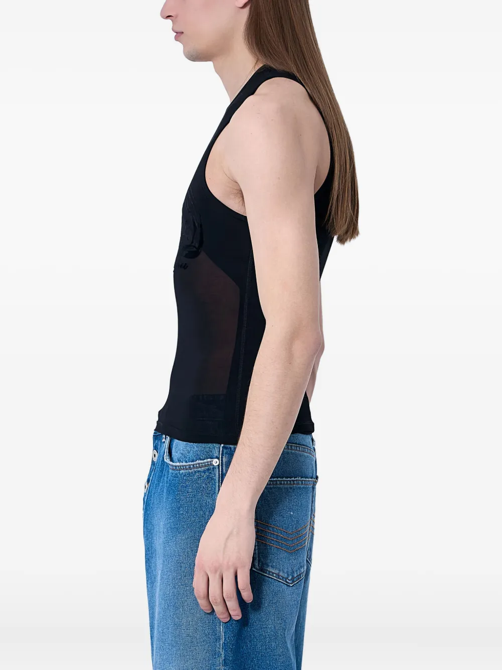 Jean Paul Gaultier Tattoo tanktop Zwart