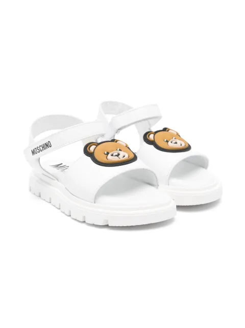 Moschino Kids Teddy Bear-patch sandals