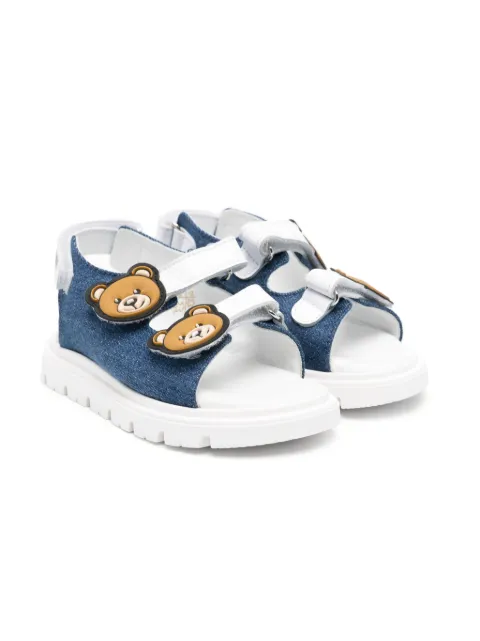 Moschino Kids Teddy Bear-patch sandals