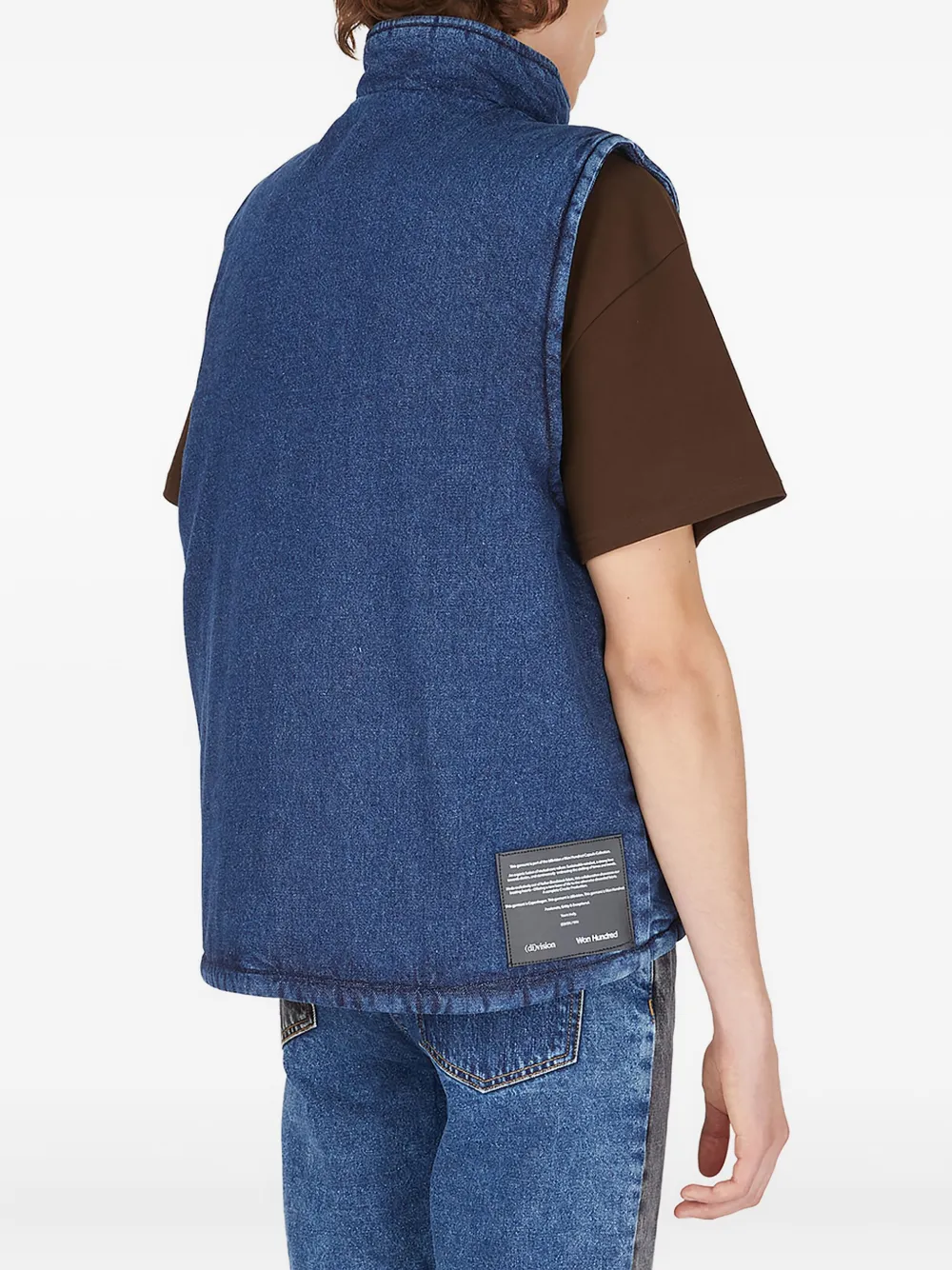 (di)vision denim gilet Blauw