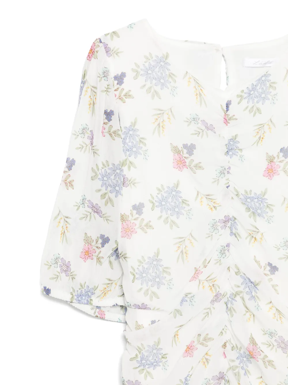 Miss Grant Kids Jurk met bloemenprint Wit