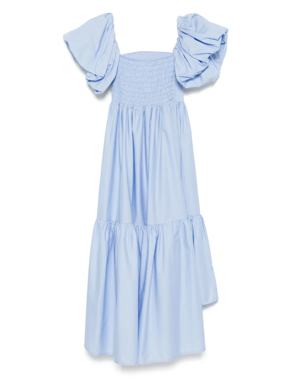 Miss Grant Kids Popeline jurk Blauw