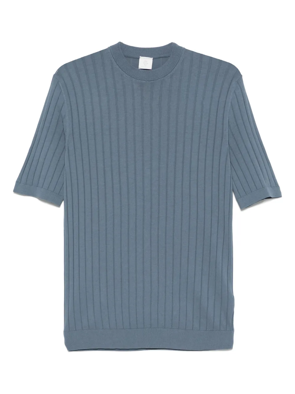 Eleventy wide-ribbed T-shirt | Blue | Image 1