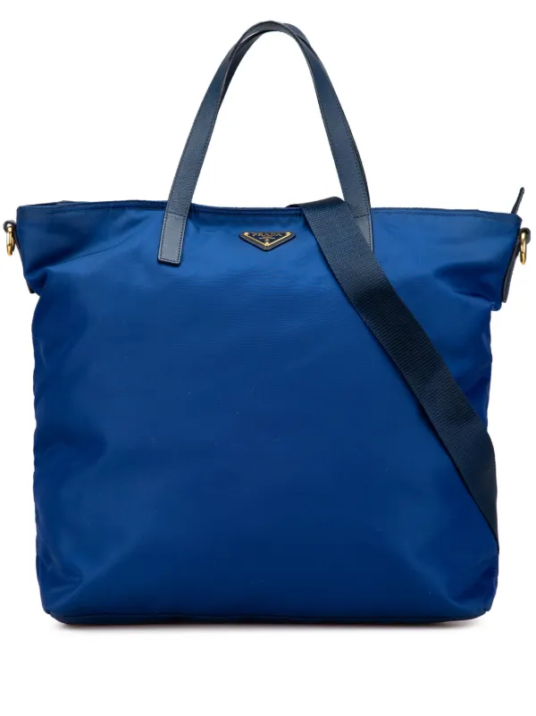 Prada Pre-owned 2013-2024 Tessuto Satchel in Blue