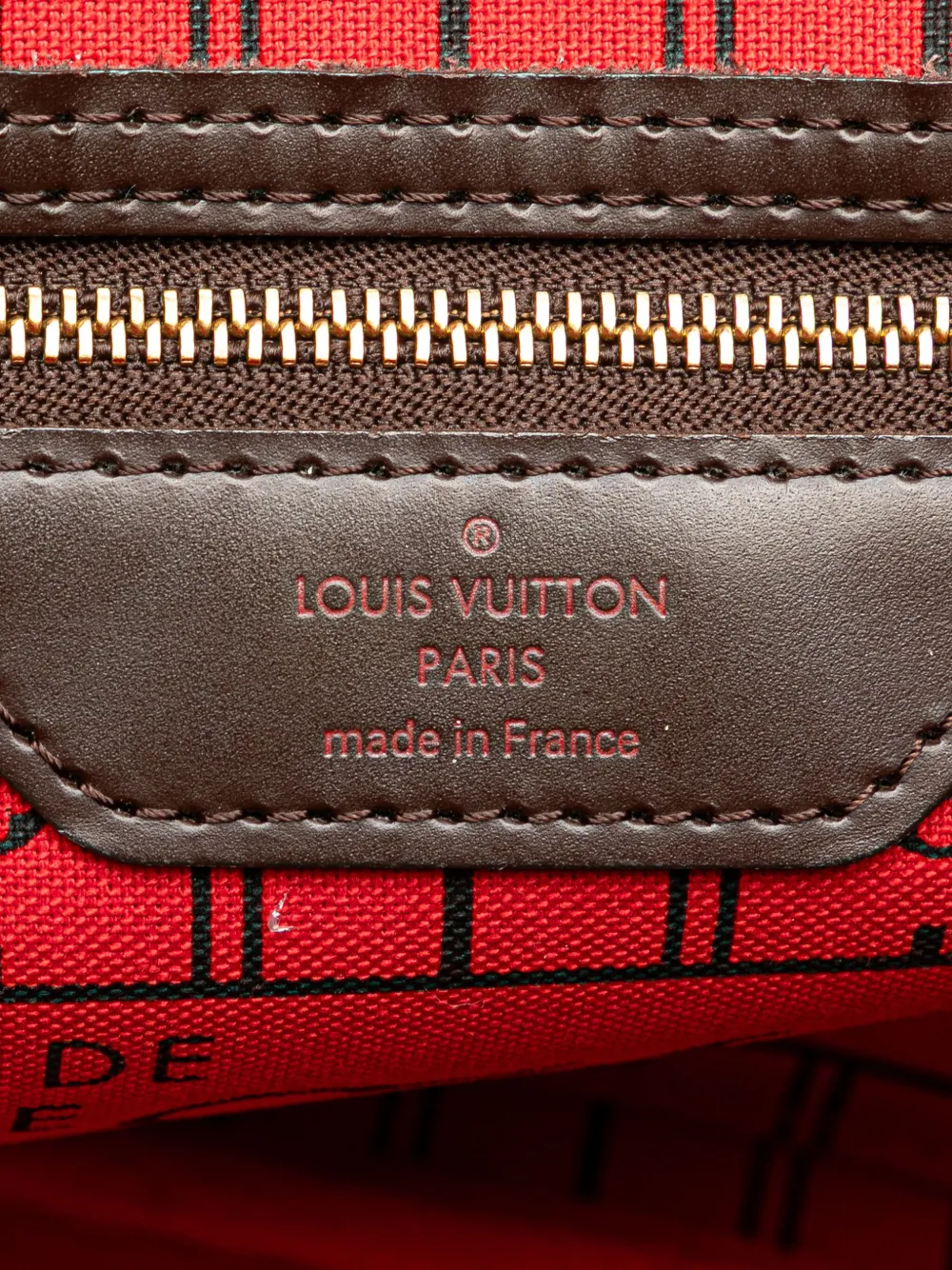 LOUIS VUITTON 2009 DAMIER EBENE NEVERFULL PM TOTE BAG