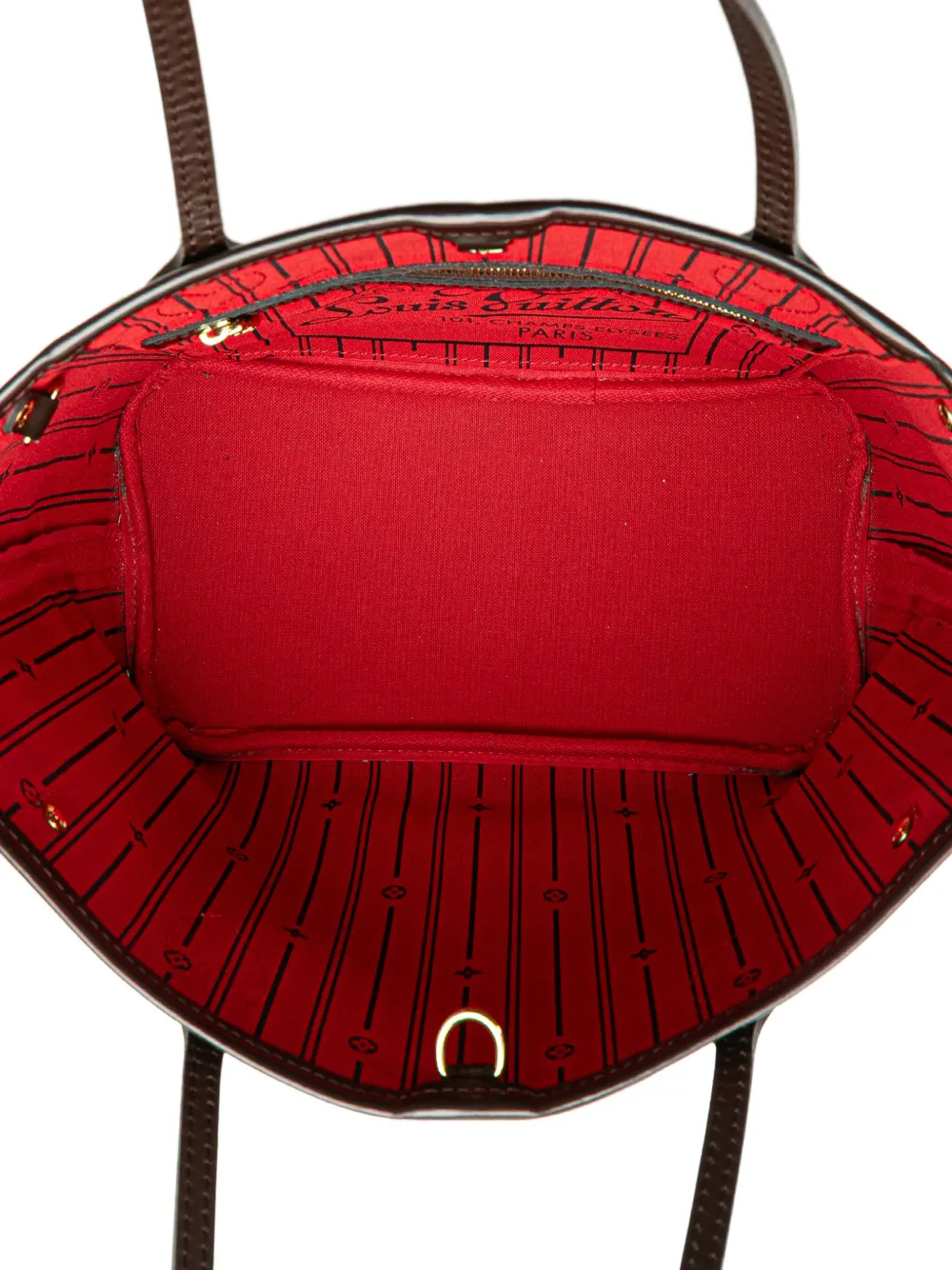 LOUIS VUITTON 2009 DAMIER EBENE NEVERFULL PM TOTE BAG