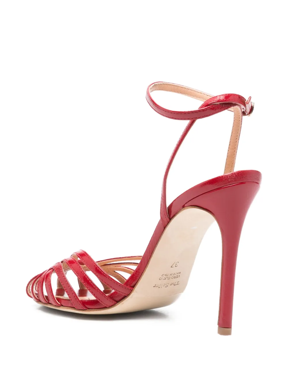 The Seller ankle-strap stiletto sandals Rood
