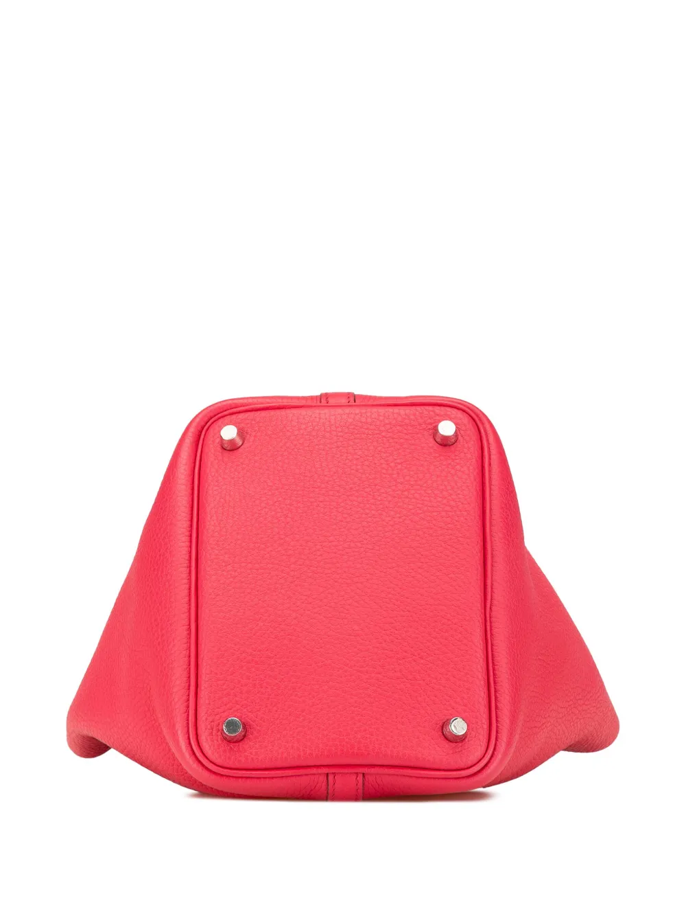 Pre-owned Hermes 2017 Clemence Picotin Lock 18 Handbag In Pink