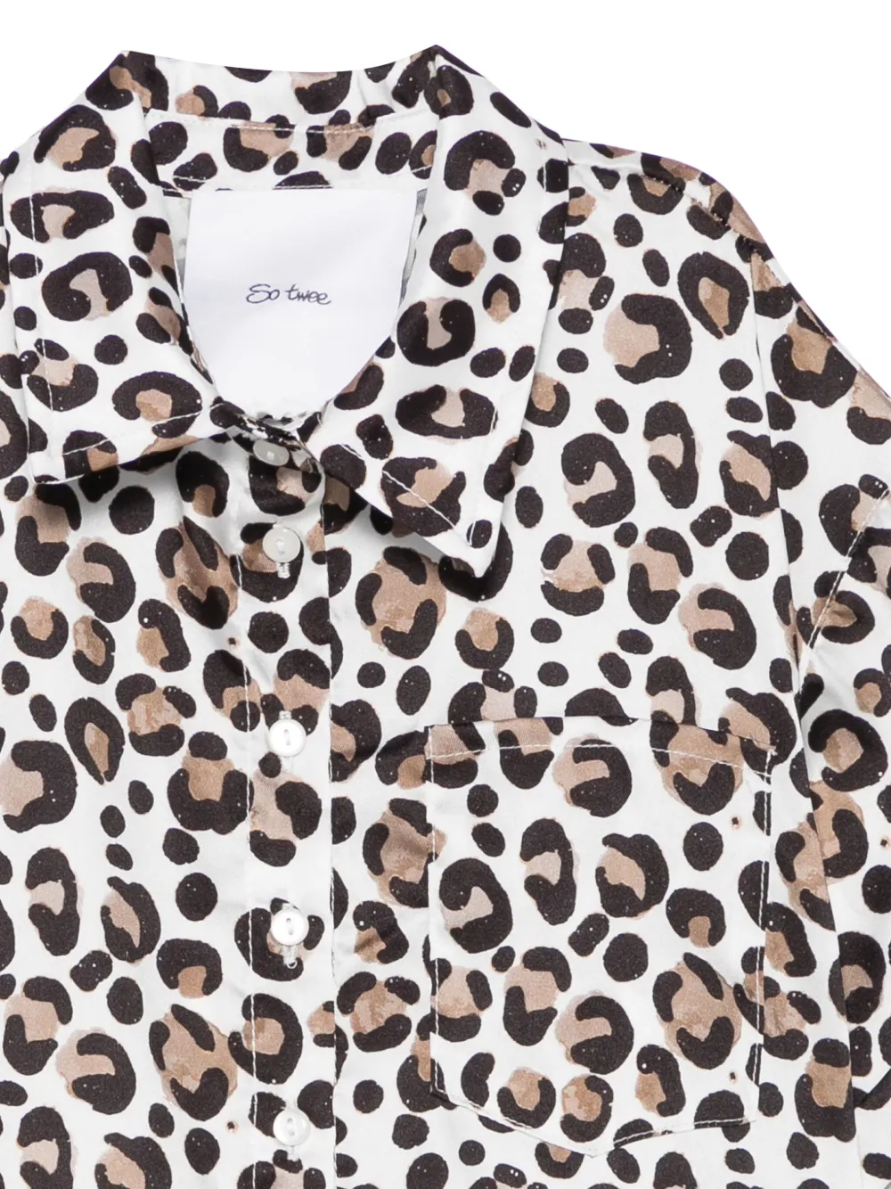 Miss Grant Kids Shirt met dierenprint Wit