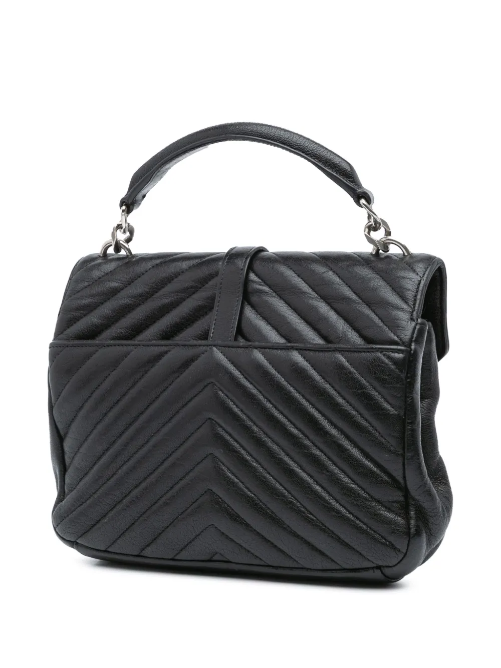 Saint Laurent Pre-Owned 2016 Medium Monogram Chevron Sheepskin College Bag satchel | Pre-Owned | Image 2