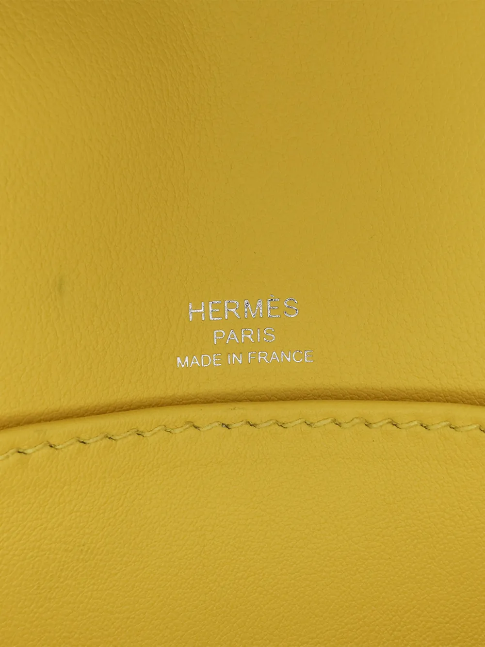 Pre-owned Hermes 2023 Chevre Mysore Geta Crossbody Bag In Yellow