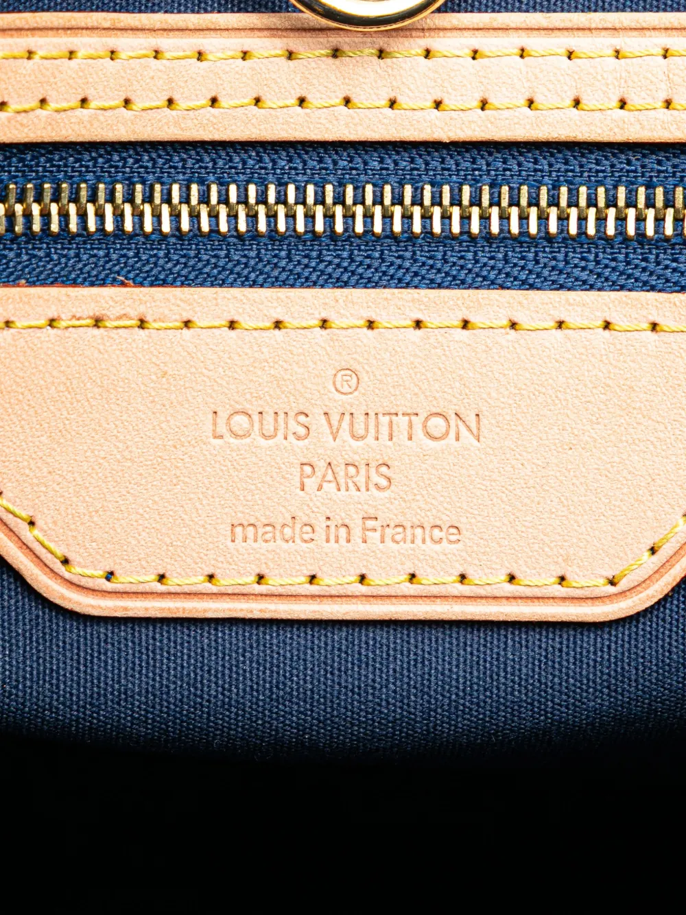 Pre-owned Louis Vuitton 2013 Monogram Vernis Ikat Catalina Handbag In Blue