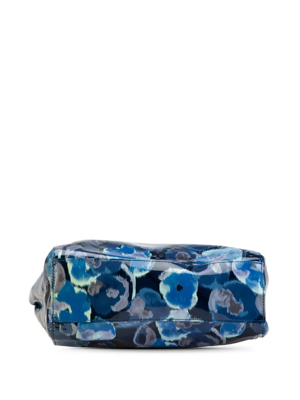 Pre-owned Louis Vuitton 2013 Monogram Vernis Ikat Catalina Handbag In Blue