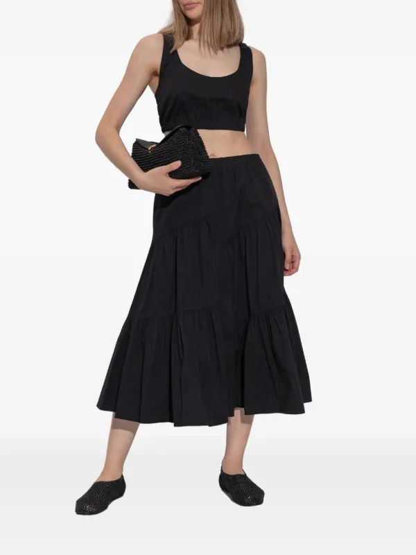 TORY BURCH トリーバーチ コットン スカート Tory Burch コットン スカート | ブラック | FARFETCH JP