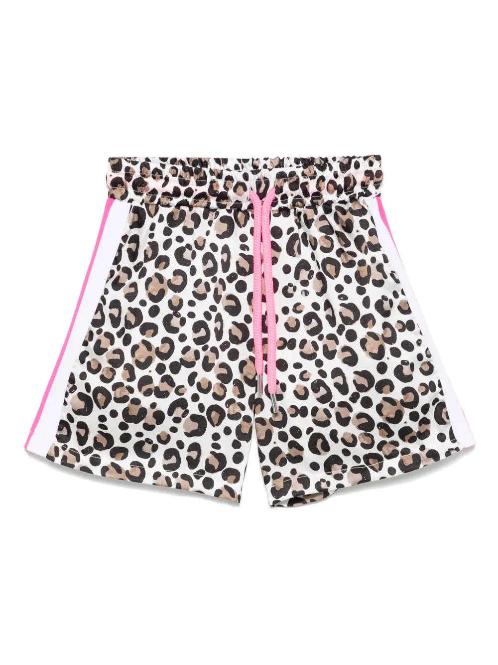 Miss Grant Kids レオパード ショートパンツ - ホワイト Miss Grant Kids レオパード ショートパンツ - ホワイト