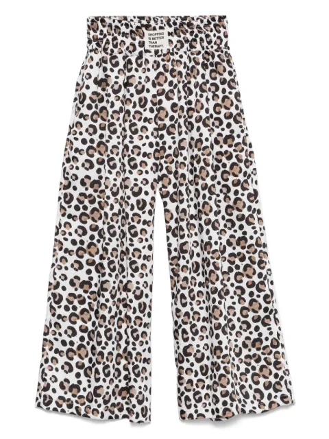 Miss Grant Kids animal-print trousers 