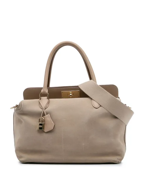 Hermès Pre-Owned 2013 Veau Grizzly and Swift Toolbox 33 satchel