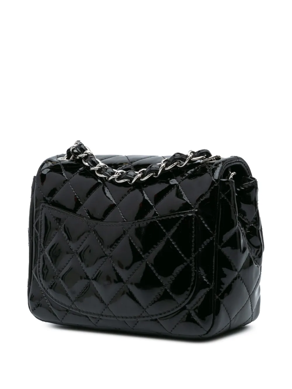 CHANEL Pre-Owned 2012-2013 Mini Square Classic Patent Single Flap crossbody bag | Pre-Owned | Image 2