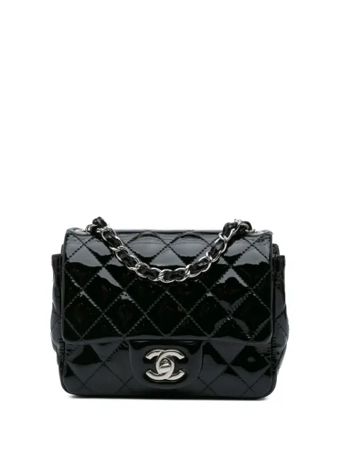 CHANEL Pre-Owned 2012-2013 Mini Square Classic Patent Single Flap crossbody bag