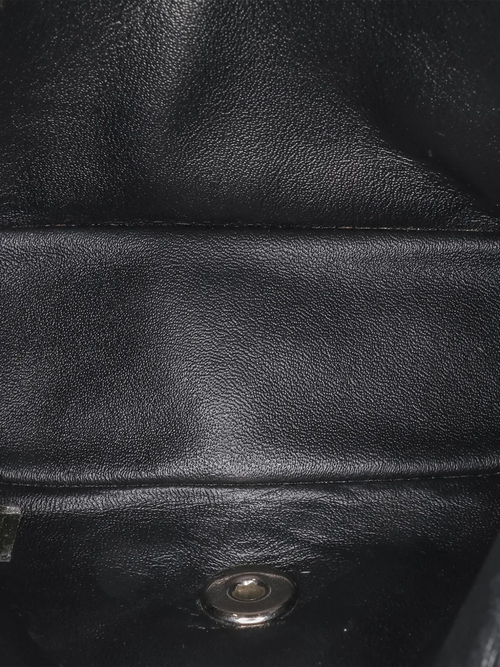 Pre-owned Chanel 2012-2013 Mini Square Classic Patent Single Flap Crossbody Bag In Black