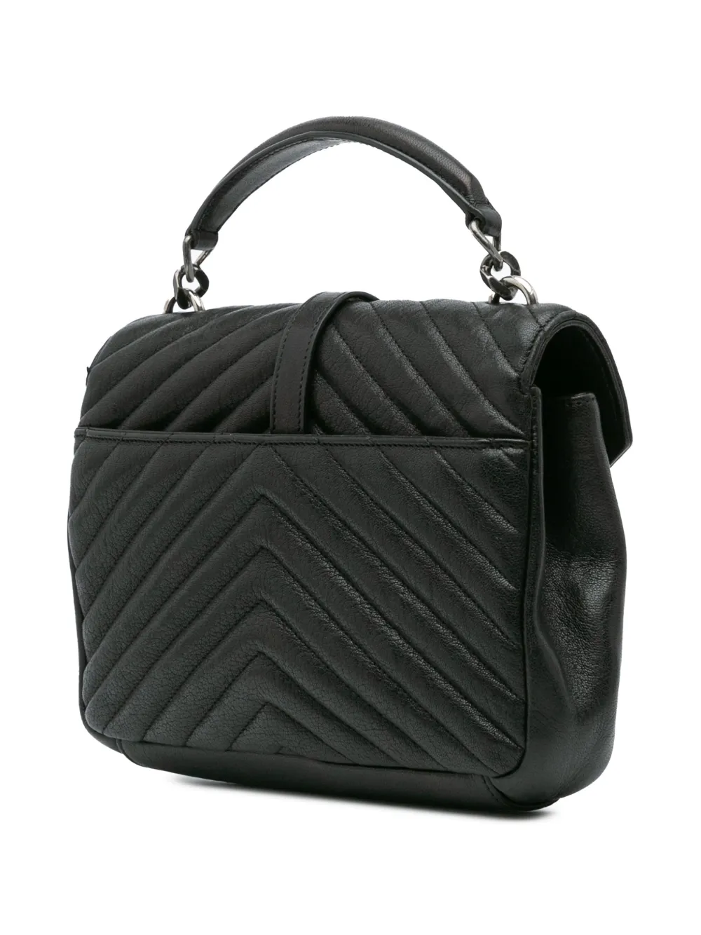 Saint Laurent Pre-Owned 2017 Medium Monogram Chevron Sheepskin College Bag satchel | Pre-Owned | Image 2