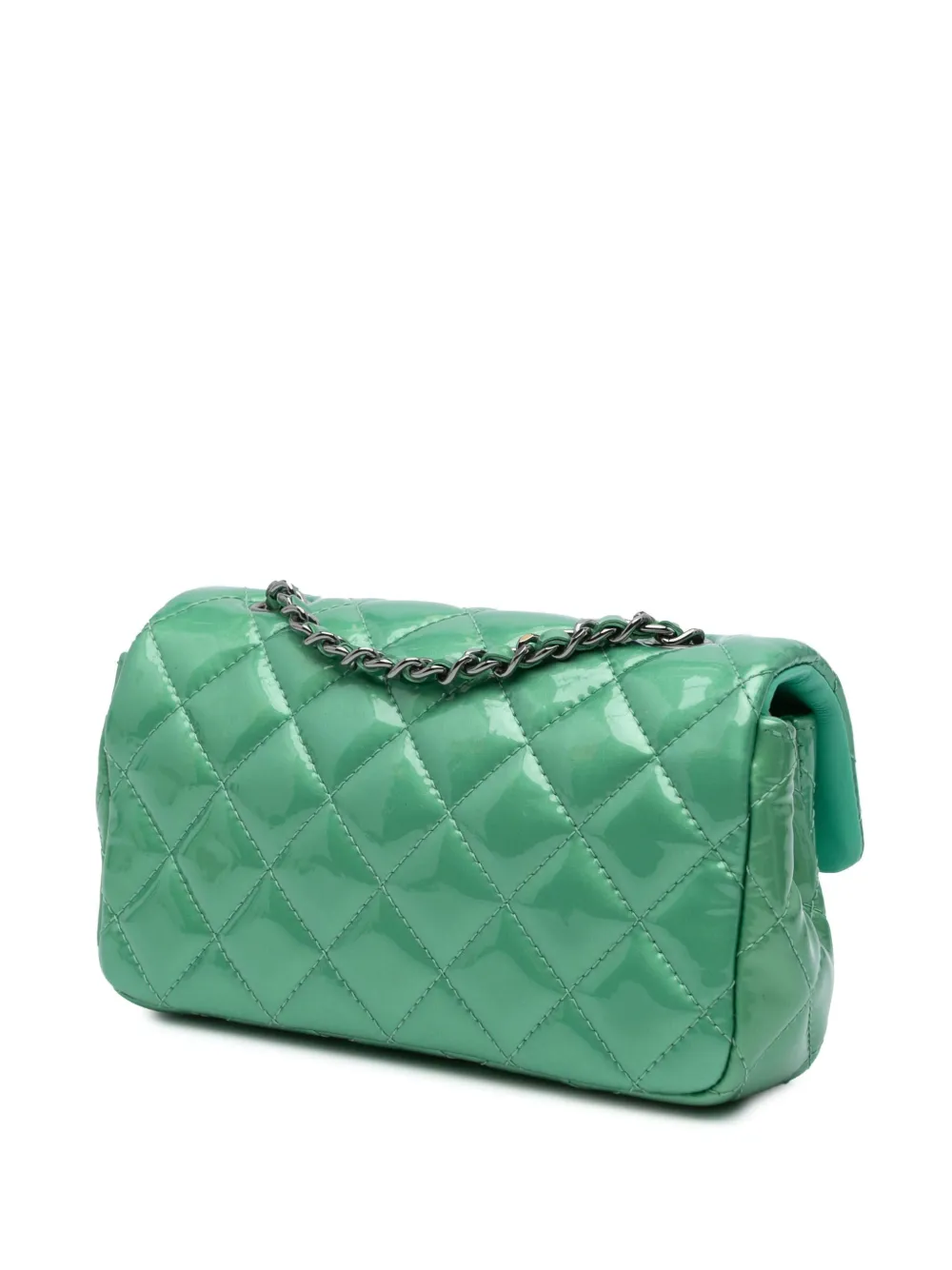 CHANEL Pre-Owned 2012-2013 Extra Mini Rectangular Classic Patent Single Flap crossbody bag | Pre-Owned | Image 2