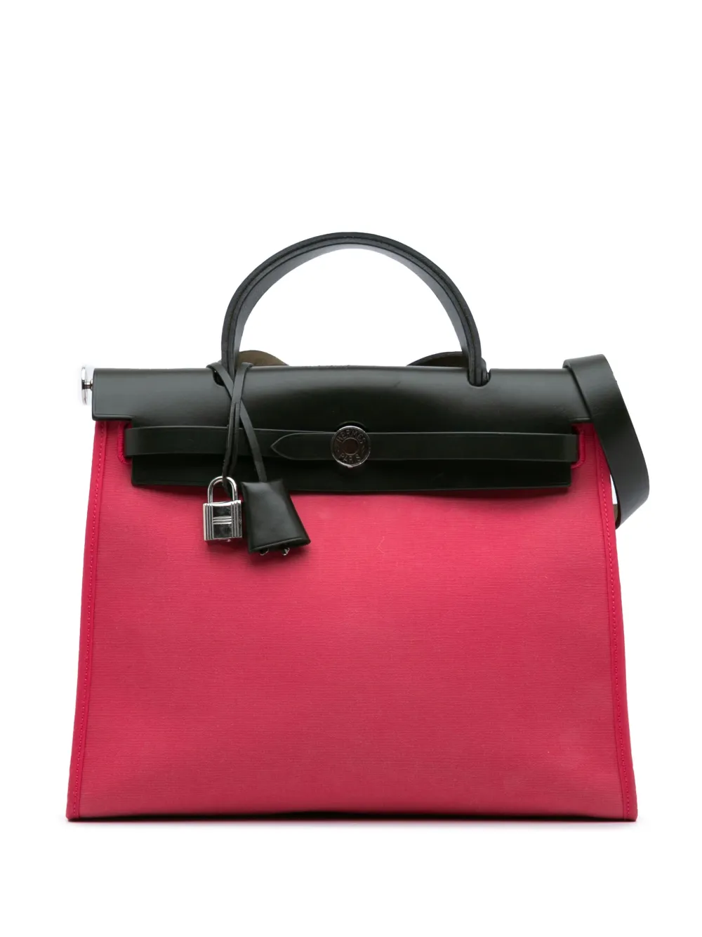 Hermès Pre-Owned 2015 トワル エールバッグ ジップ 31 サッチェルバッグ - ピンク Hermès Pre-Owned 2015 トワル エールバッグ ジップ 31 サッチェルバッグ - ピンク
