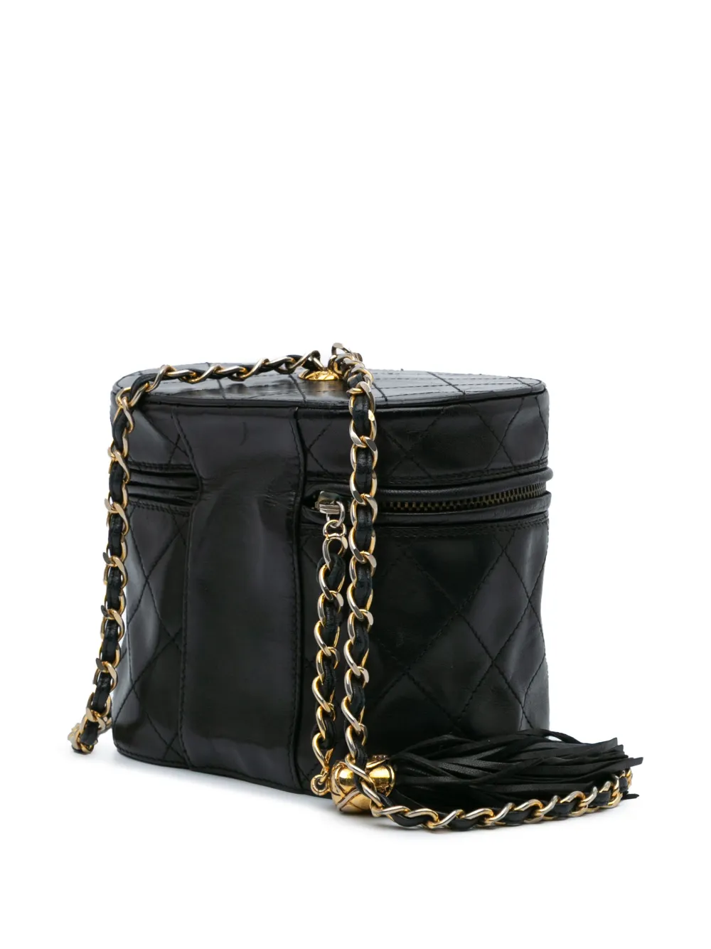 CHANEL Pre-Owned 1989-1991 Quilted Lambskin Tassel Case vanity bag | Pre-Owned | Image 2