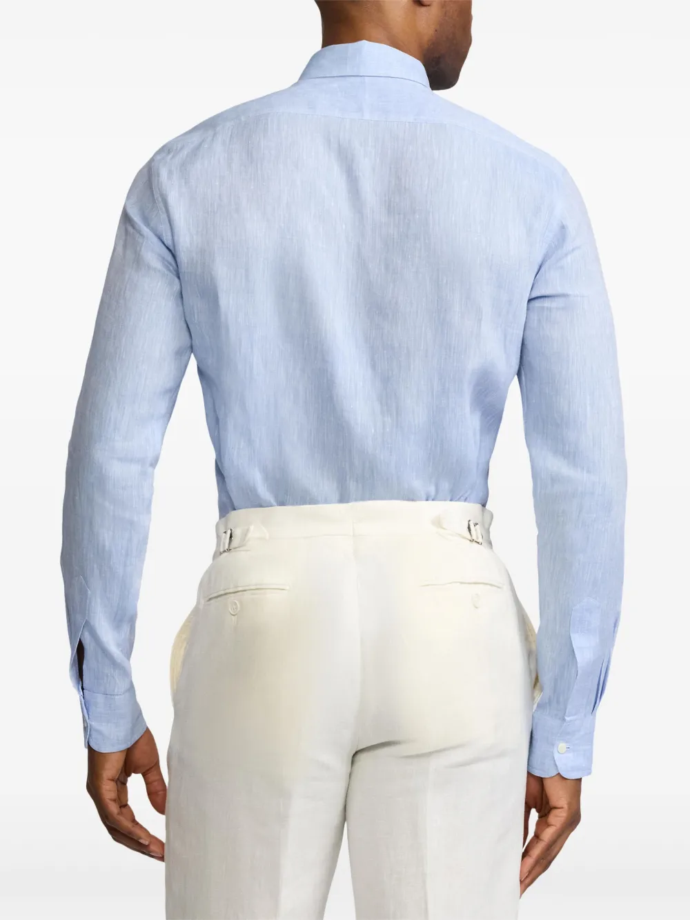 Ralph Lauren Purple Label Chambray overhemd Blauw