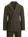 Ralph Lauren Purple Label checked double-breasted suit - Green