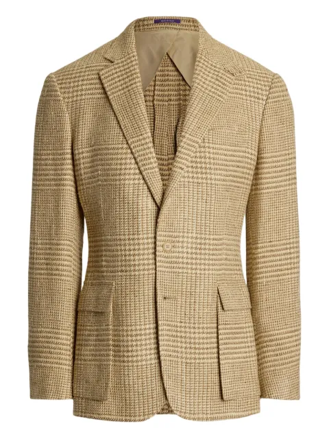 Ralph Lauren Purple Label blazer con estampado pied de poule