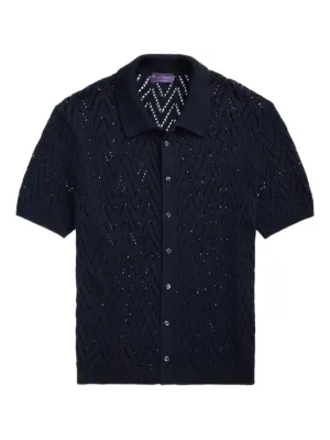 Ralph Lauren Purple Label terry-cloth Shirt | Blue | FARFETCH