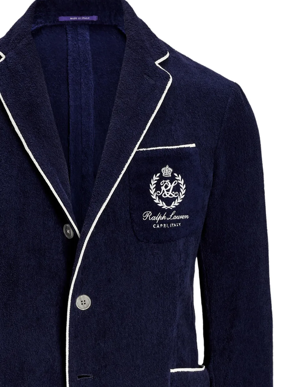 Ralph Lauren Purple Label terry-cloth blazer | Blazers | Image 2
