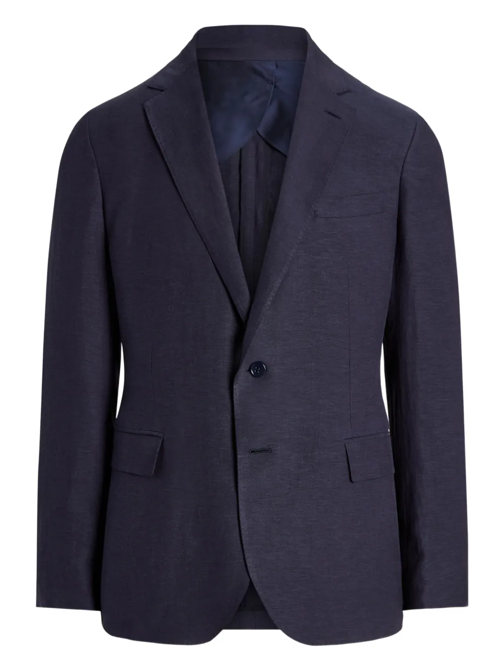 Ralph Lauren Purple Label Blazer met enkele knoop en textuur Blauw