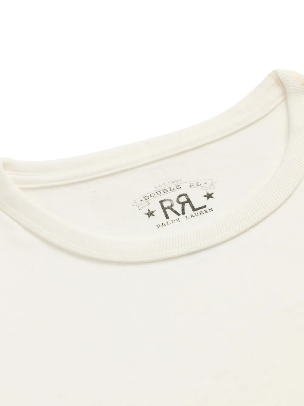 Ralph Lauren RRL logo-embroidered T-shirt Wit