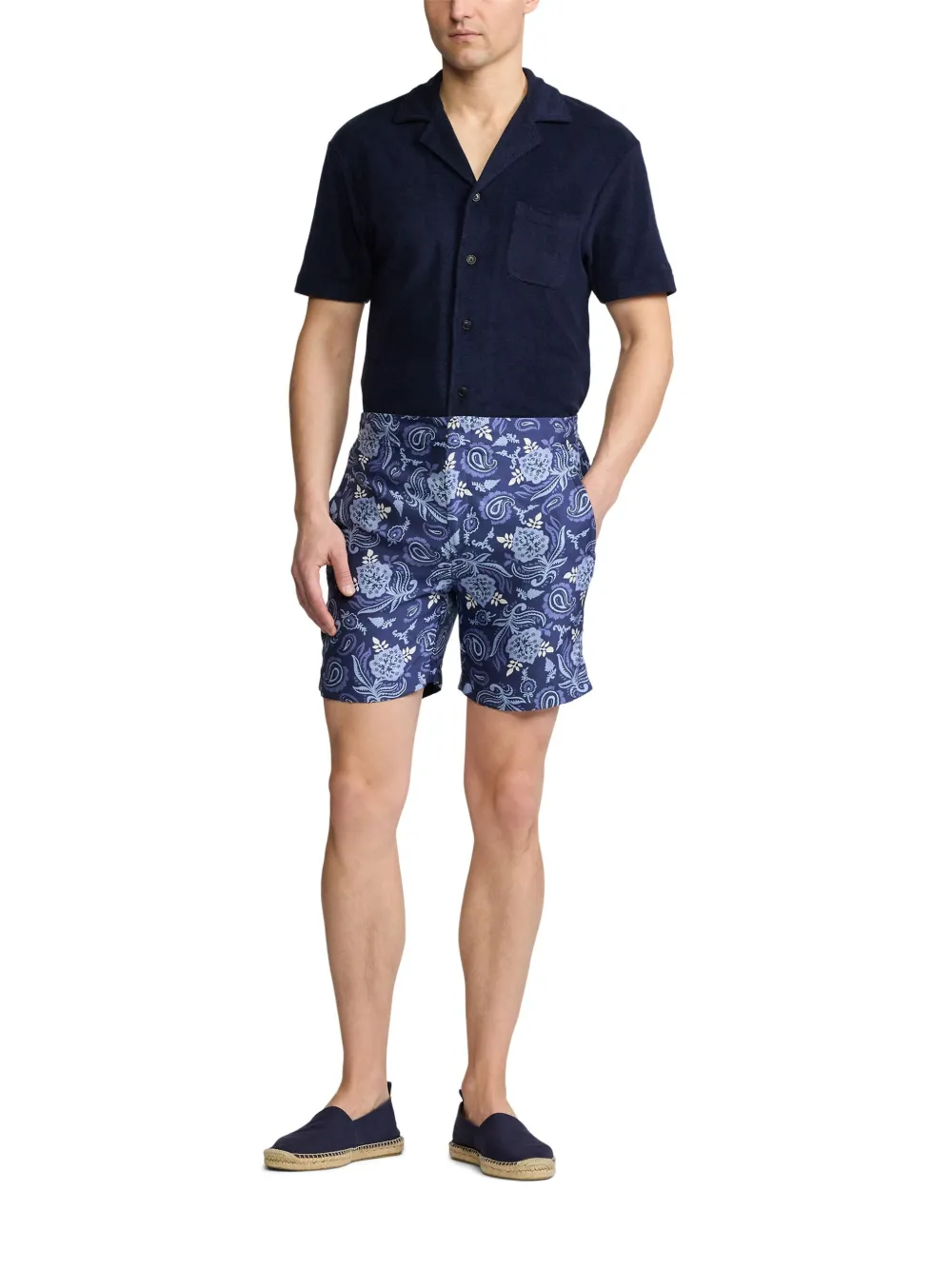 Ralph Lauren Purple Label Badstof overhemd Blauw