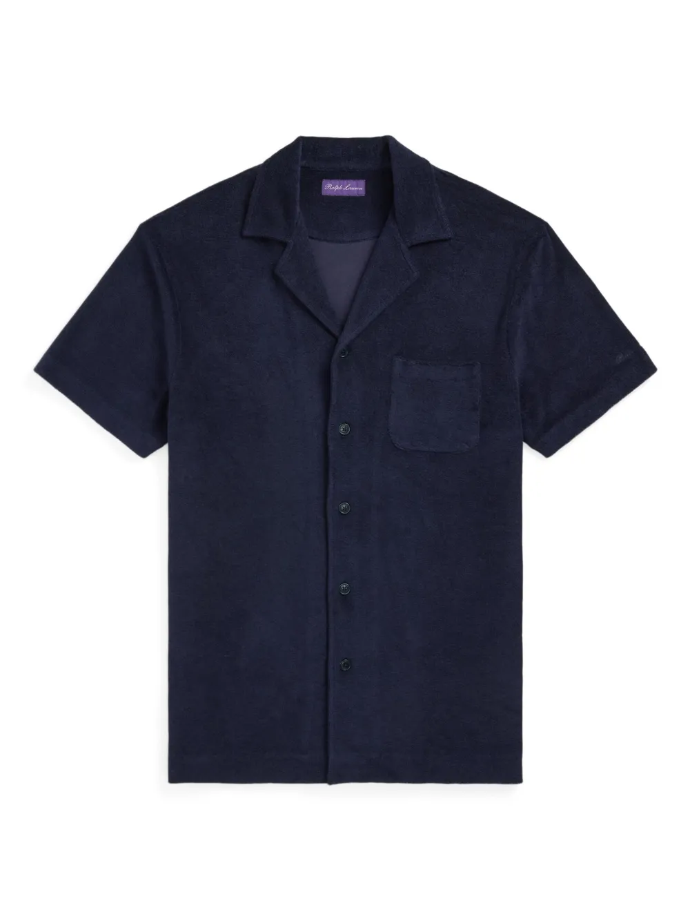 Ralph Lauren Cotton-blend Textured Shirt In Blue