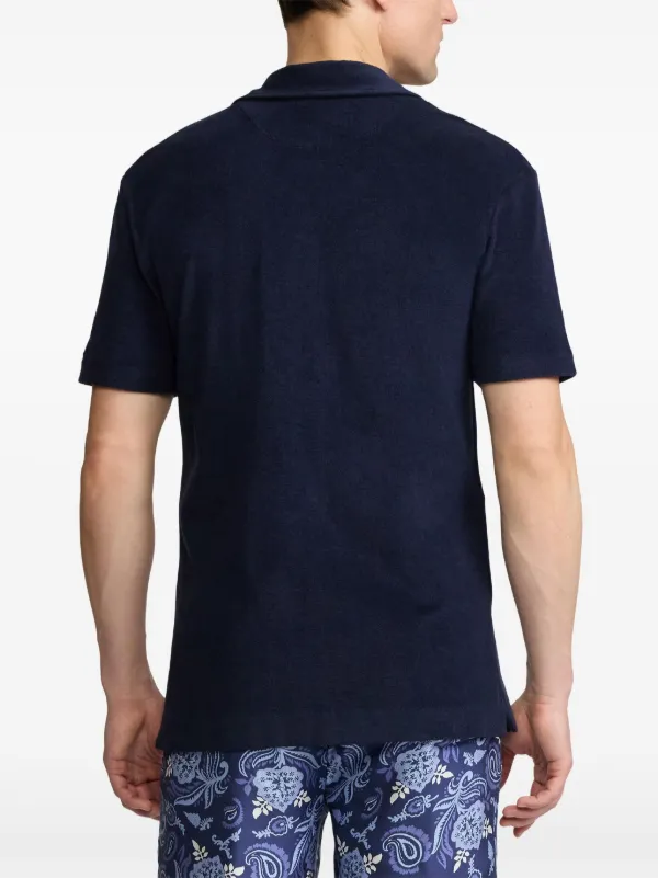 Ralph Lauren Purple Label terry-cloth Shirt | Blue | FARFETCH