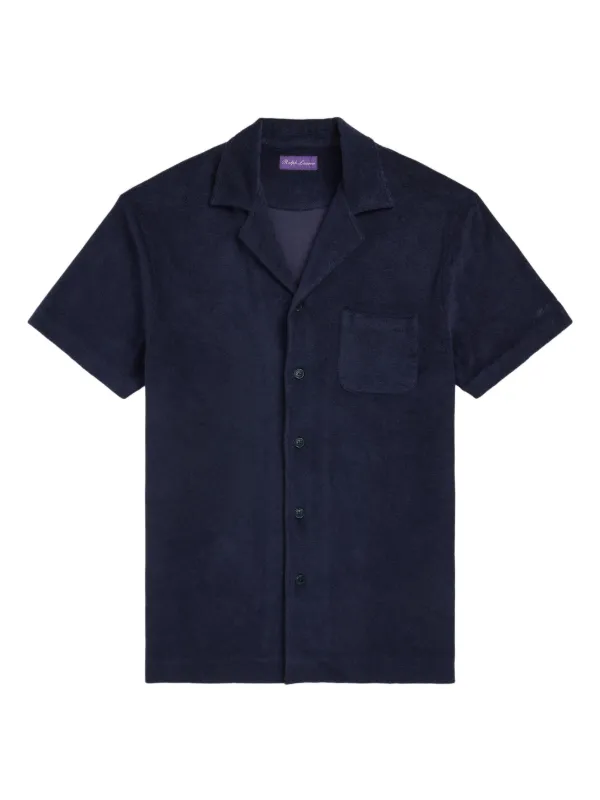 Ralph Lauren Purple Label terry-cloth Shirt Blue FARFETCH SA