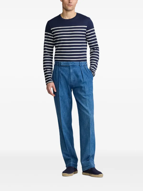 Ralph Lauren Purple Label Striped T-shirt | Blue | FARFETCH
