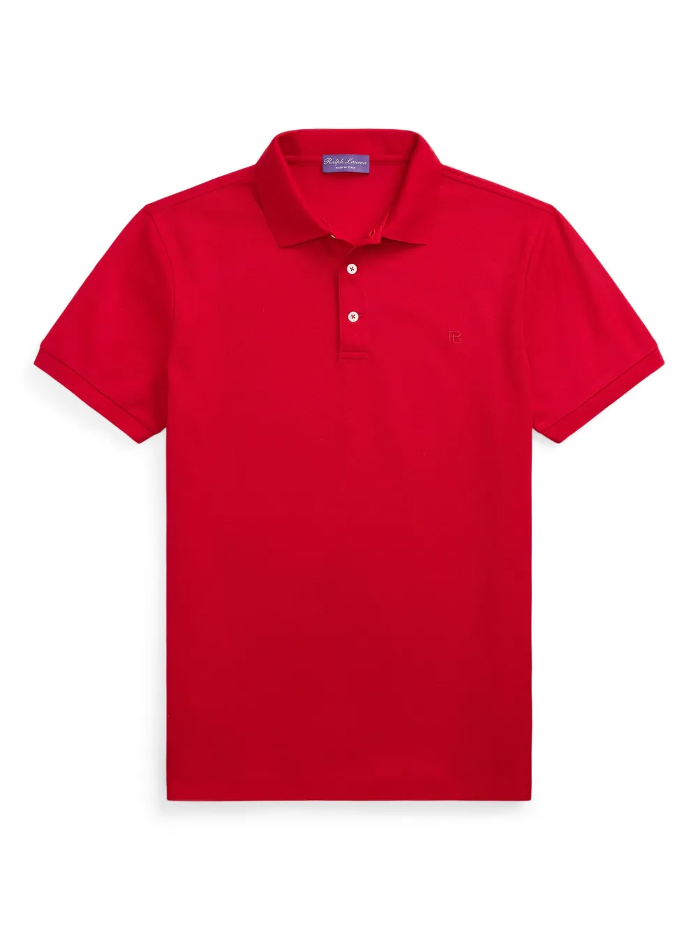 Ralph Lauren Purple Label piqué polo shirt | Red | Image 1