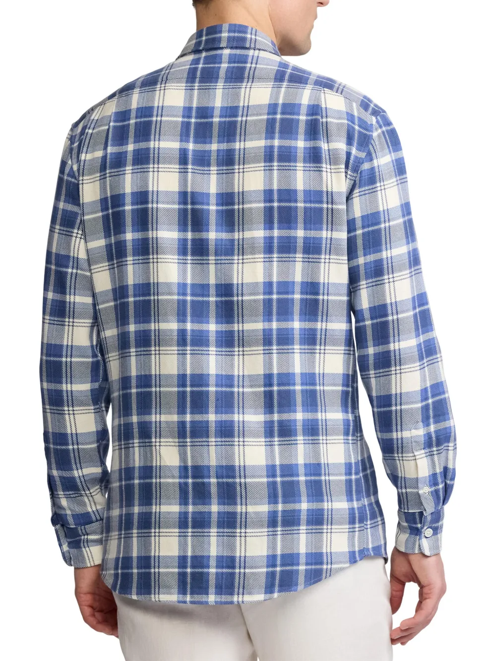 Ralph Lauren Purple Label Geruit overhemd Blauw