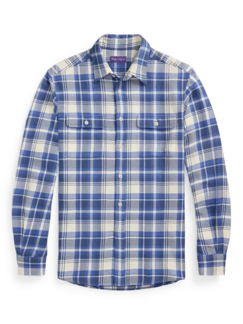 Chemise à carreaux - Ralph Lauren Purple Label - Modalova