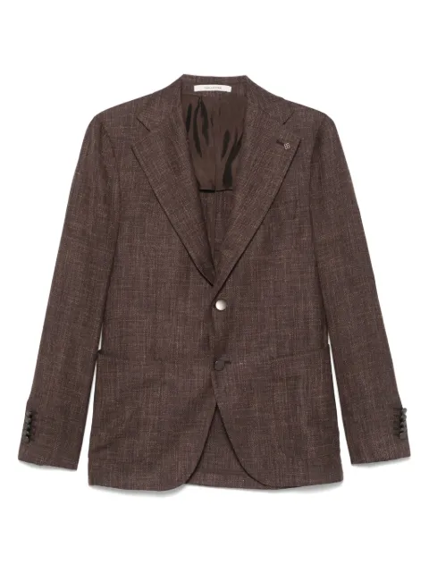 Tagliatore brooch-detail blazer