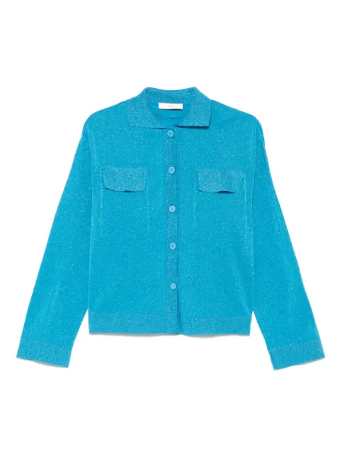 Akep lurex-detail shirt