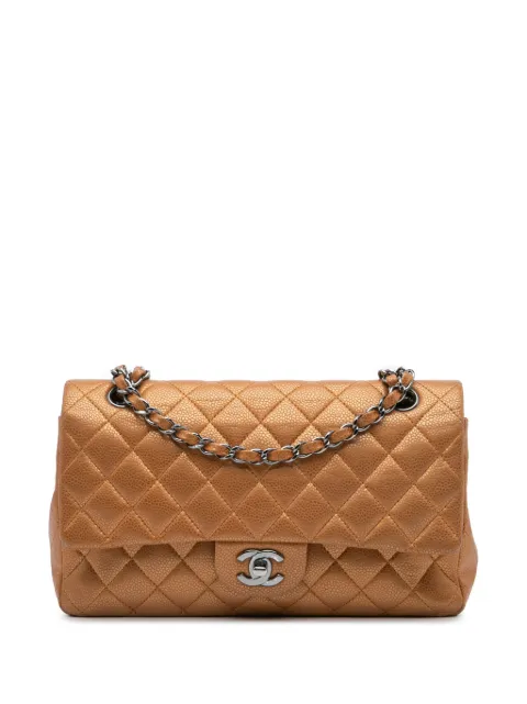 CHANEL Pre-Owned 2010-2011 Medium Classic Metallic Caviar Double Flap shoulder bag